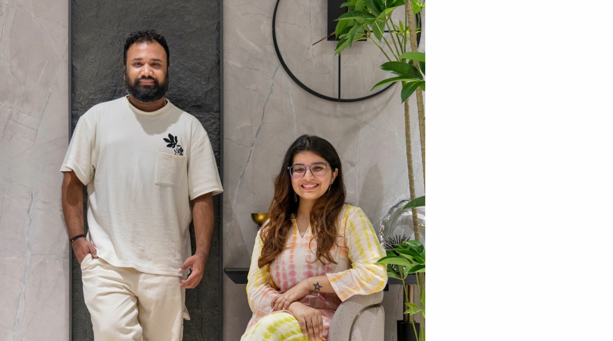 Portrait of Ratish V Raj and Vidhi R Nair, VRCS Interiors