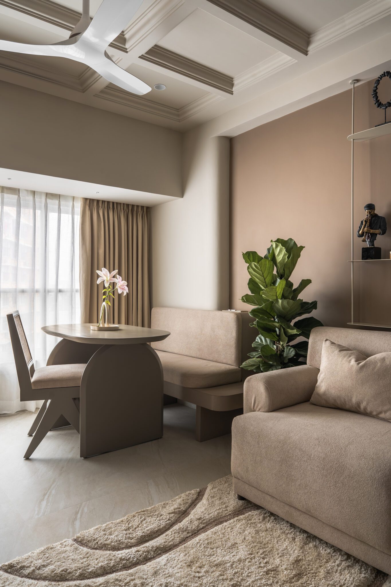 Avellana by Studio Homzstead: A Modern Ode to Warm Minimalism in the Heart of Mumbai — interior design by Studio Homzstead in Andheri West, Mumbai