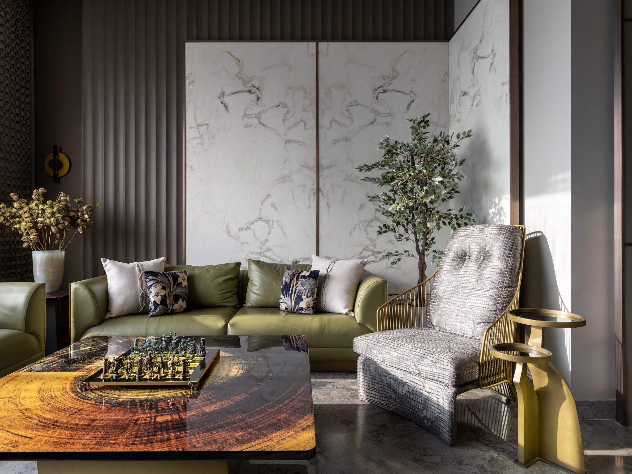 Interior Stylist Shreya Budhiraja and Architect & Interior Designer Navneet Bawa synergise to weave a fresh narrative of opulence and grandeur in an uber-luxury Delhi home — interior design by Navneet Bawa in Delhi