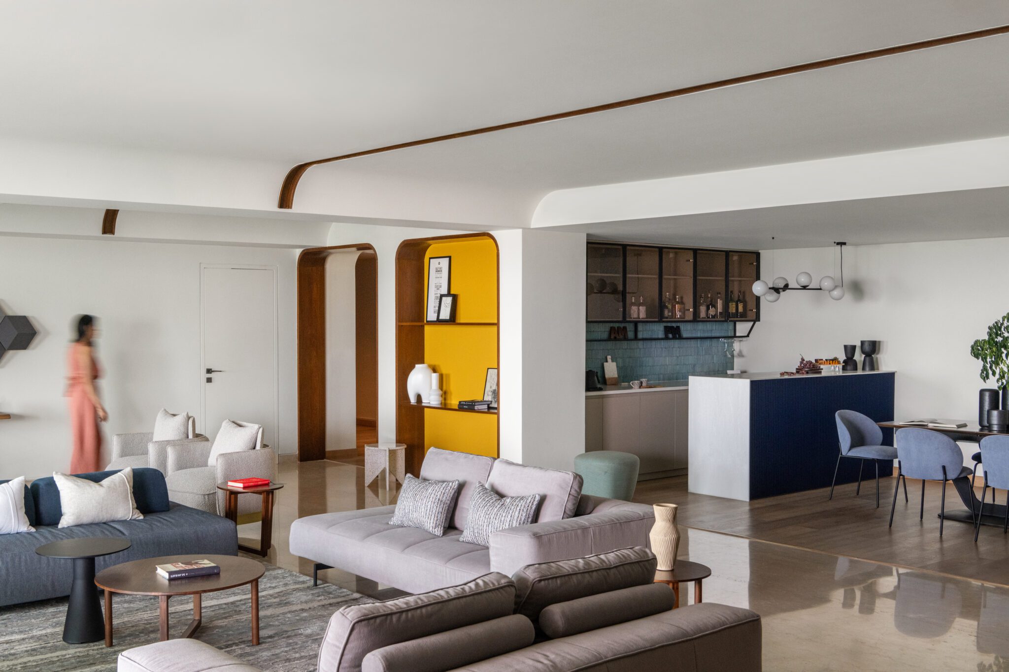 Elegance and Playfulness: Exploring the Magnolias Apartment by Chalk Studio in DLF Golf Links — interior design by Chalk Studio in Gurugram