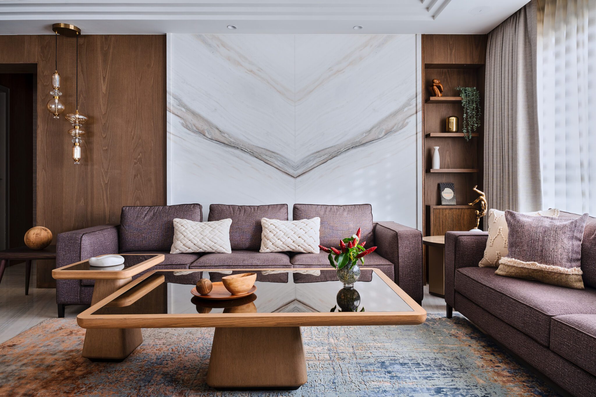 The Coastal Palette Home – Luxurious sea-facing residence in Worli, seamlessly blends elegance and contemporary design — interior design by Interiors by Mili in Mumbai