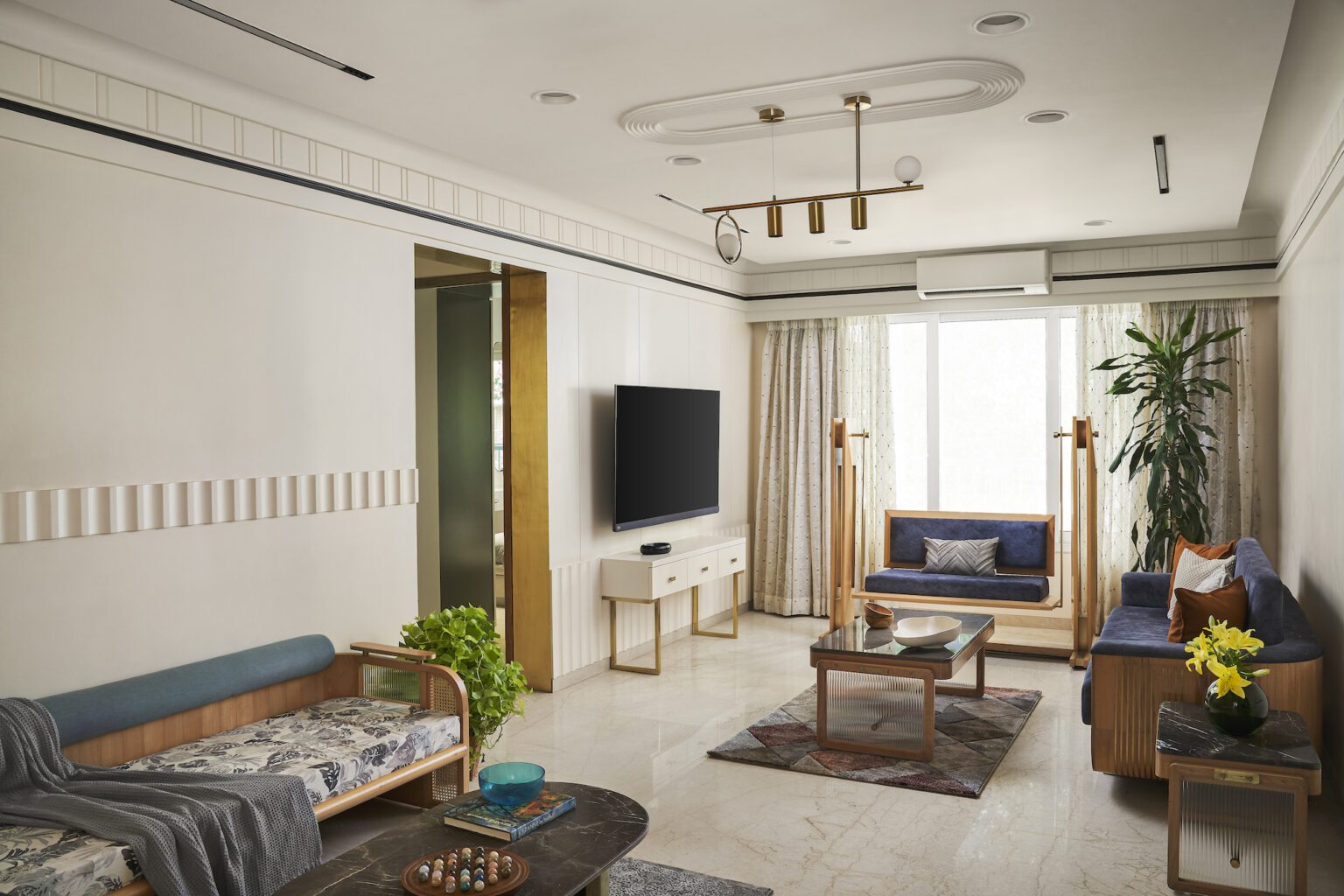 Soch Design Studio imbues the distinct personalities of residents in this modern abode crafted with an essence of traditions in Virali Villa — interior design by Soch Design Studio in Santacruz West, Mumbai