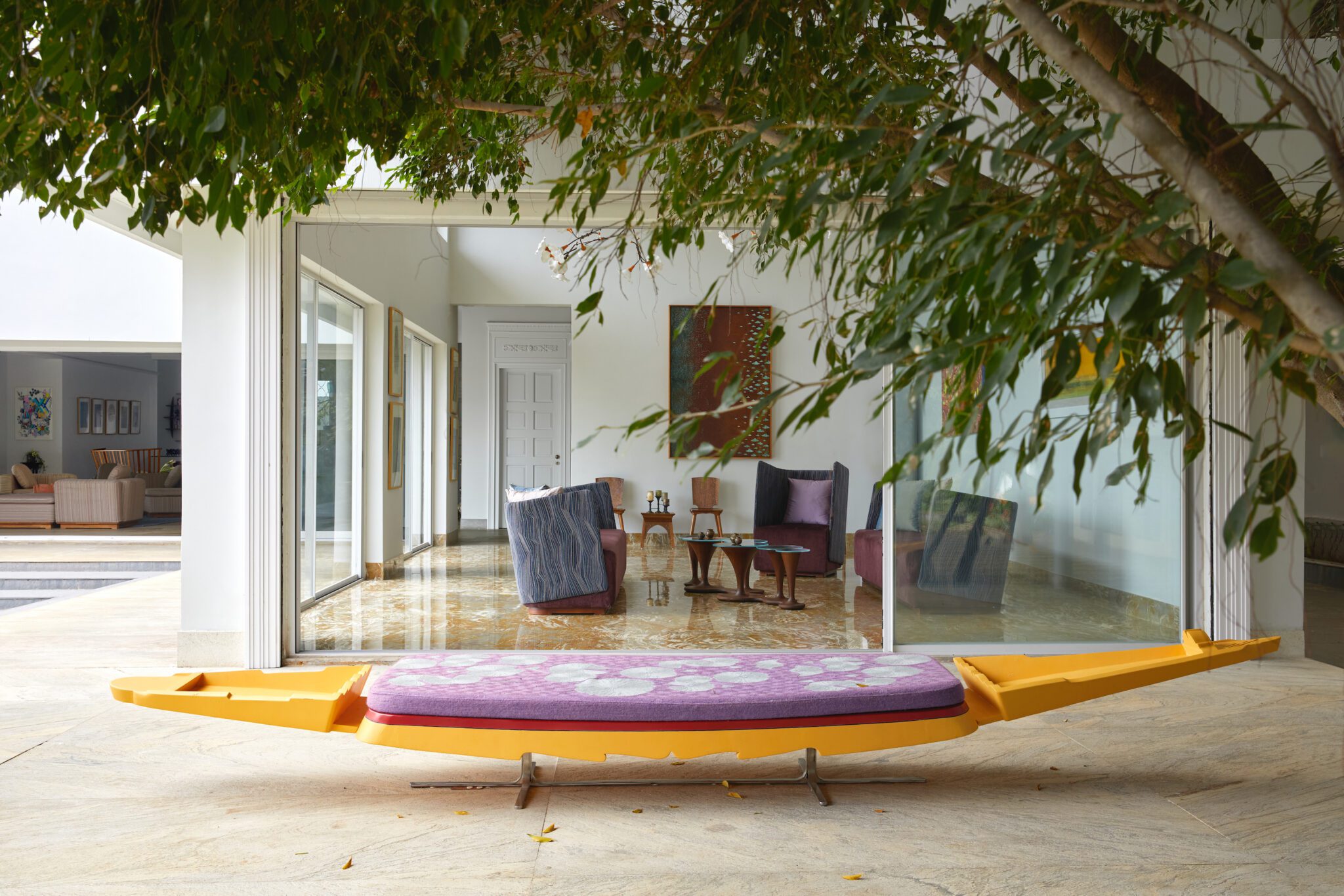 A Breathing Canvas by the Lake: Where Art, Craftsmanship, and Nature Converge — interior design by Studio Nilasha in Hyderabad