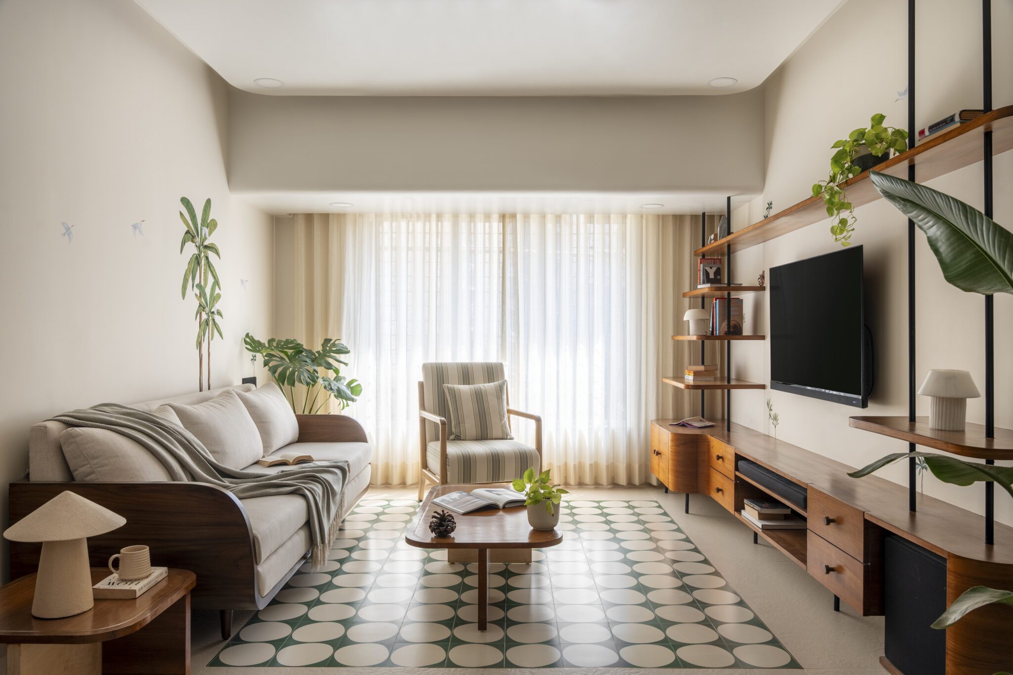 Muted Tones: A Thoughtfully Layered Mumbai Home by Jetsons — interior design by Jetsons in Ghatkopar, Mumbai, India